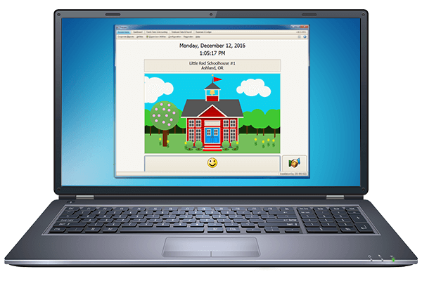 Procare Software Running on Laptop