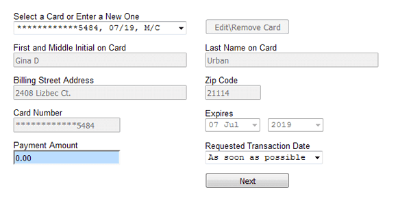 Tuition Express - Initiate Online Payments